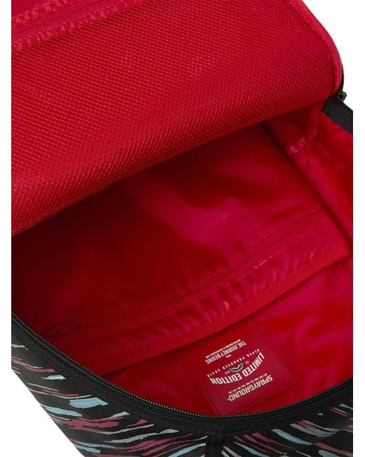 Sprayground Red Split Design Backpack for men