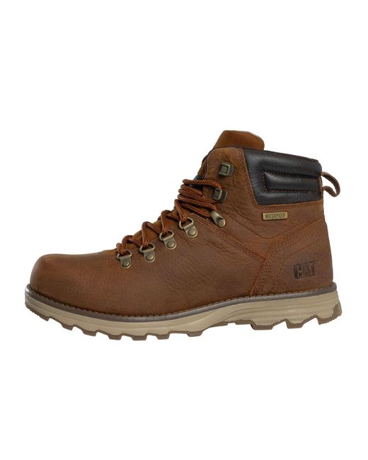 Caterpillar Brown Sire Waterproof Leather Boots for men