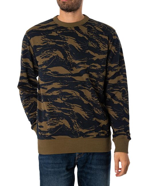 G-Star RAW Black Tiger Camo Sweatshirt for men
