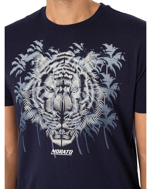 Antony Morato Blue Malibu Graphic T-shirt for men