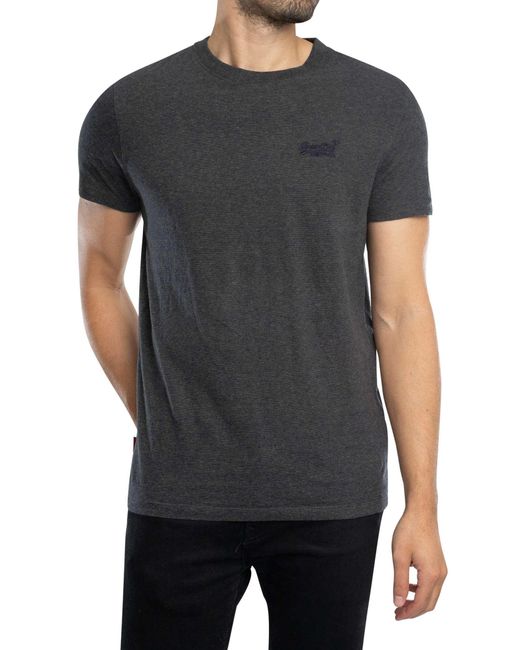 Superdry Black Essential Logo T-shirt for men