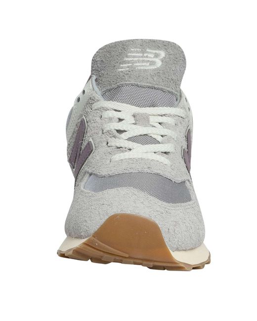 New Balance White 574 Suede Trainers for men