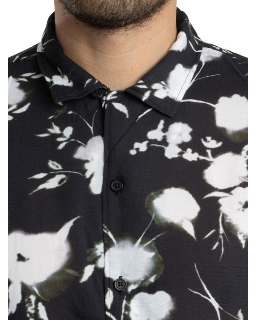 Superdry Black Short Sleeved Print Shirt for men