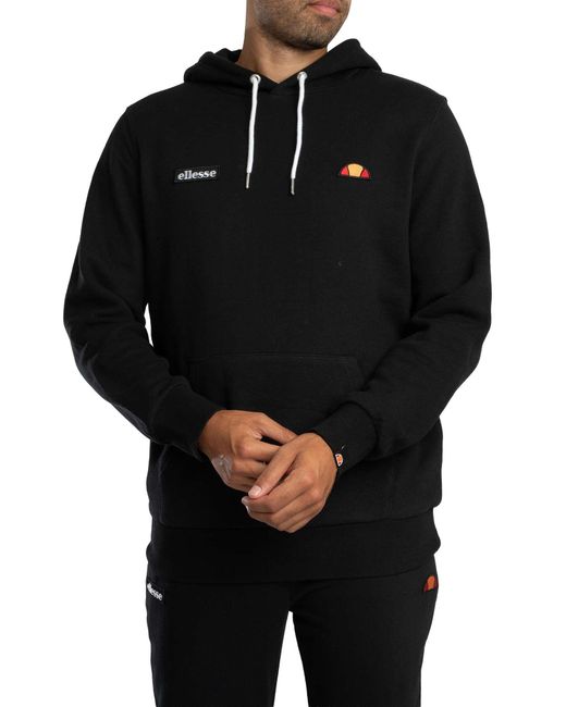 Ellesse Black Traccota Pullover Hood Tracksuit for men