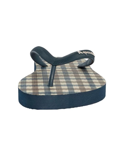 Aquascutum Blue Iconic Flip Flops for men