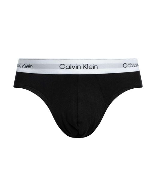 Calvin Klein Black 3 Pack Icon Hip Briefs for men