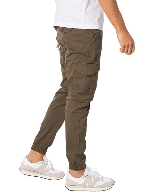 Jack & Jones Gray Paul Flake 542 Cargos for men