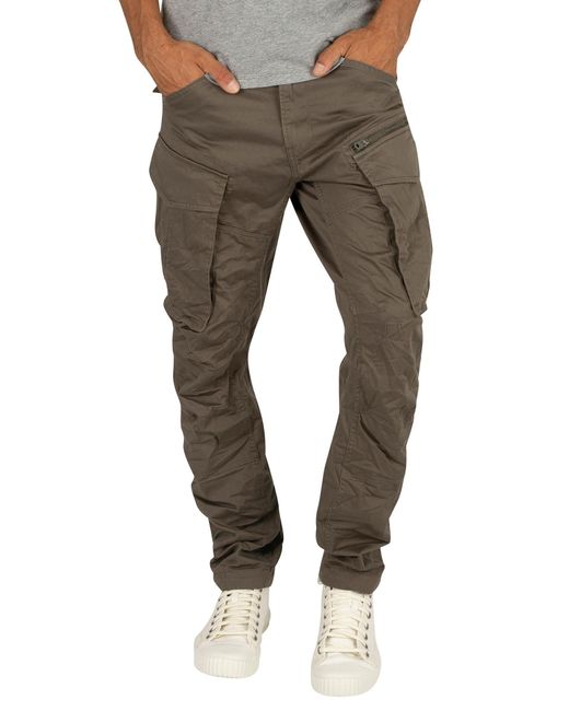 G-Star RAW Rovic Zip 3d Straight Tapered Cargos in gs Grey (Grey) for ...