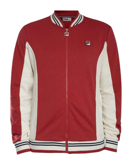 Fila Red Settanta Baseball Jacket for men