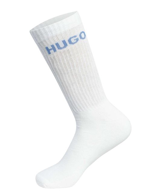 HUGO White 6 Pack Quarter Socks for men