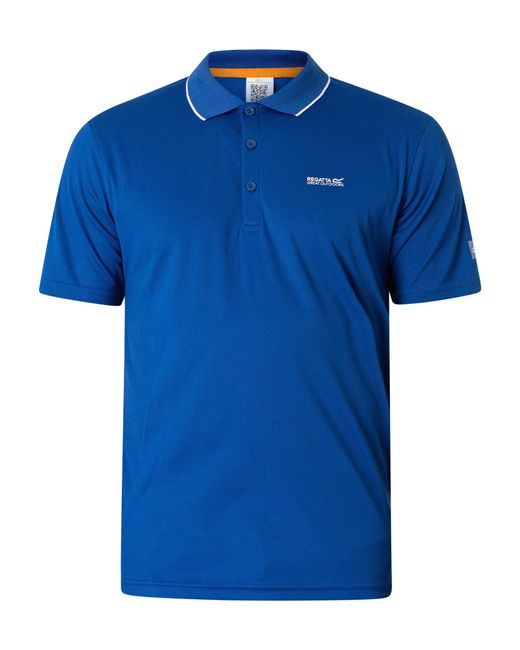 Regatta Blue Maverick V Active Polo Shirt for men
