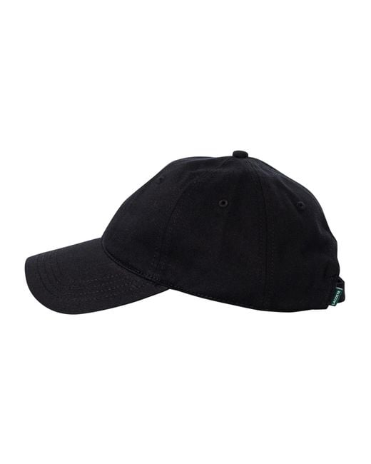 Lacoste Black Side Logo Baseball Cap for men
