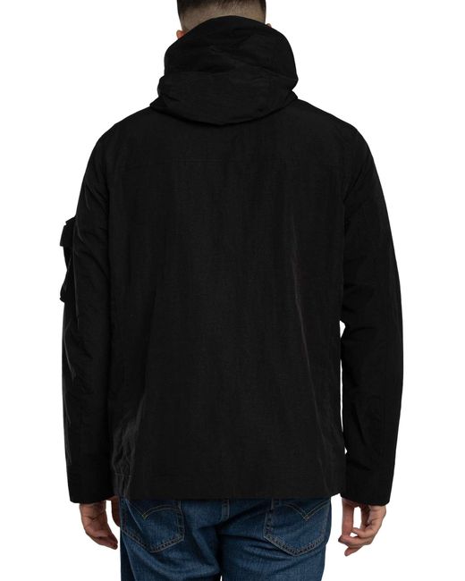 Lyle & Scott Black Lightweight Ripstop Windcheater Jacket for men