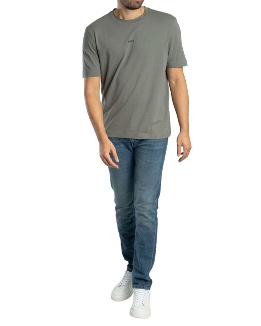 Boss Blue Delaware Bo Compass Slim Fit Jeans for men