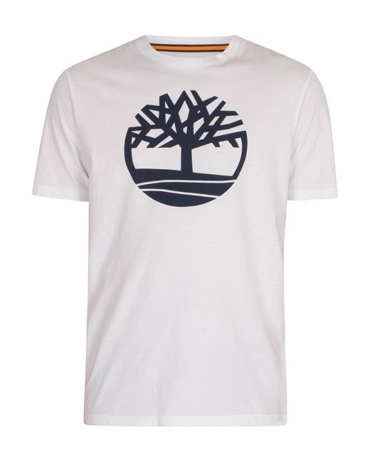 Timberland White Branded T-shirt for men