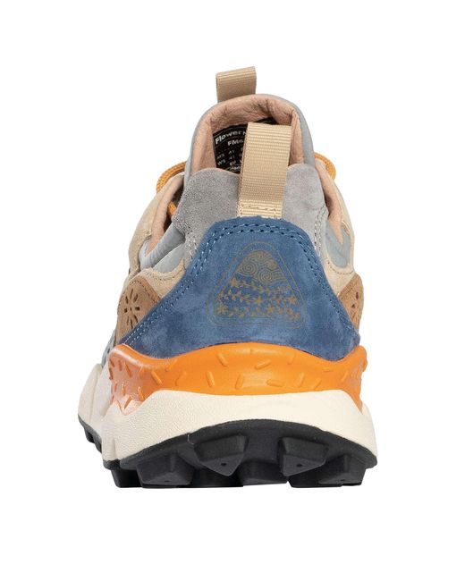 Flower Mountain White Yamano Suede Trainers for men