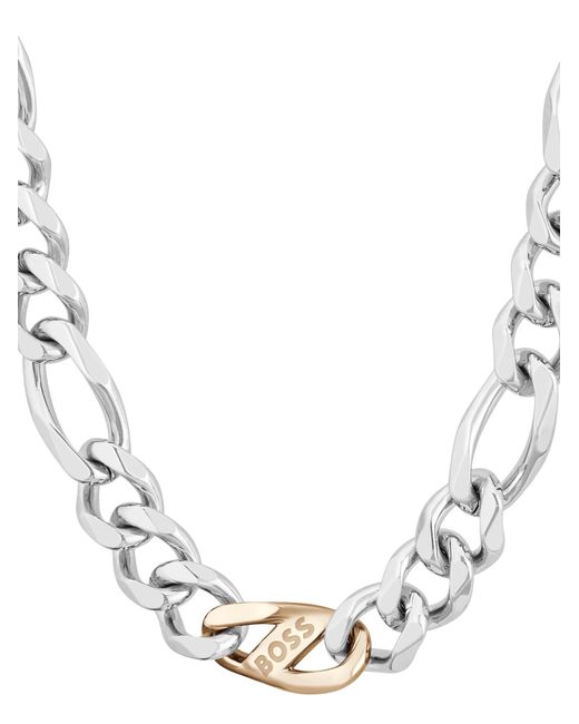 Boss White Rian Necklace for men