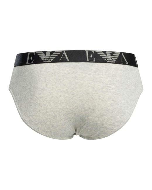 Emporio Armani Black 3 Pack Briefs for men