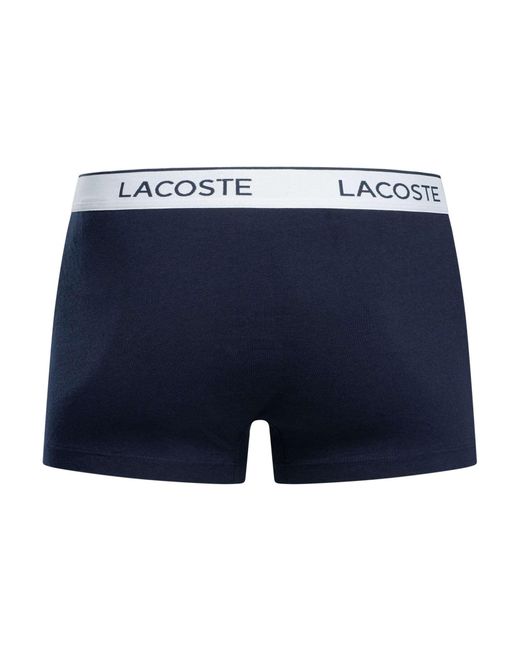 Lacoste Blue 3 Pack Trunks for men