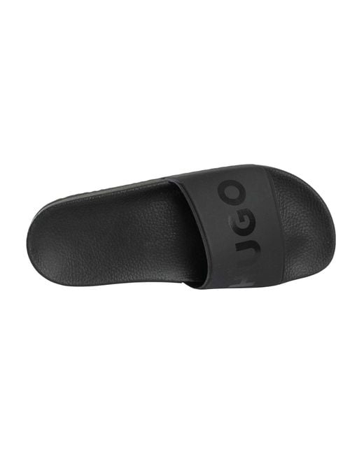 HUGO Black Timein Sliders for men