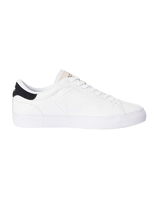 Lacoste White Powercourt 124 2 Sma Leather Trainers for men