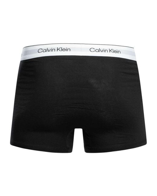 Calvin Klein White 5 Pack Relaxed Fit Trunks for men