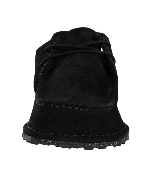 Birkenstock Black Utti Lace Suede Shoes for men