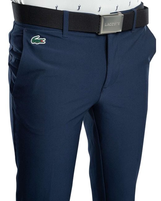 Lacoste Blue Slim Fit Golf Trousers for men