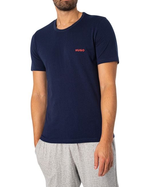 HUGO Blue 3 Pack Crew T-shirts for men