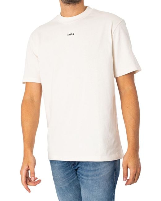 HUGO White Dapolino T-shirt for men