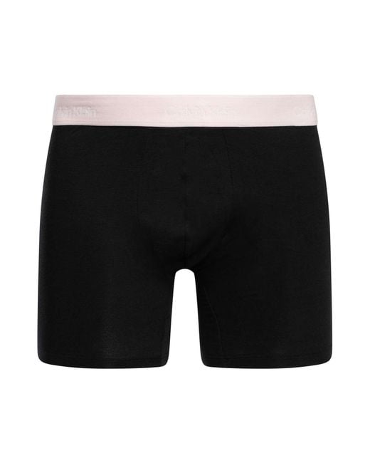Calvin Klein Black 3 Pack Boxer Briefs for men