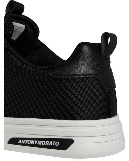 Antony Morato Black Logo Tag Trainers for men