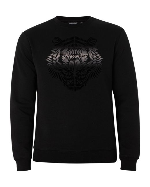 Antony Morato Black Graphic Sweatshirt for men
