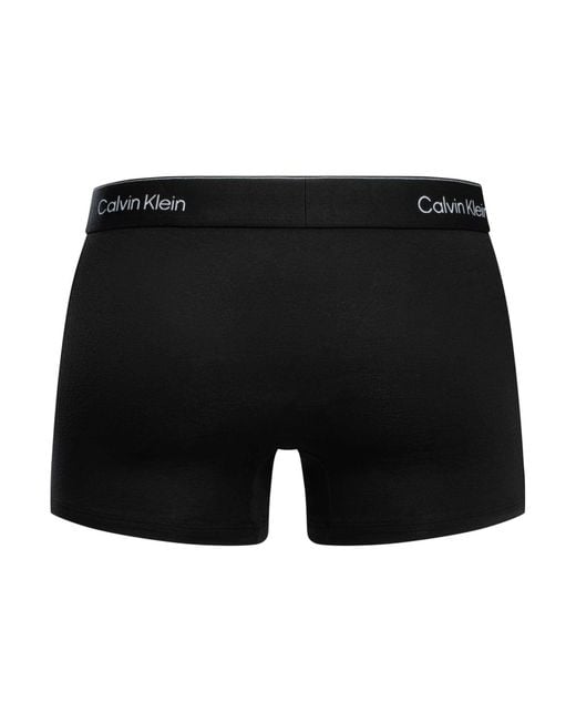 Calvin Klein Black 5 Pack Relaxed Fit Trunks for men