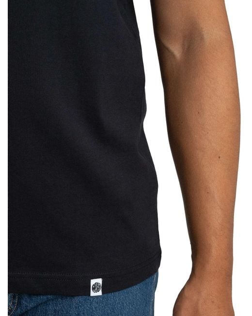 Pretty Green Black House Paisley Logo T-shirt for men