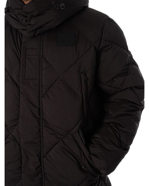 G Star RAW Whistler Long Blanket Jacket in Black for Men Lyst UK