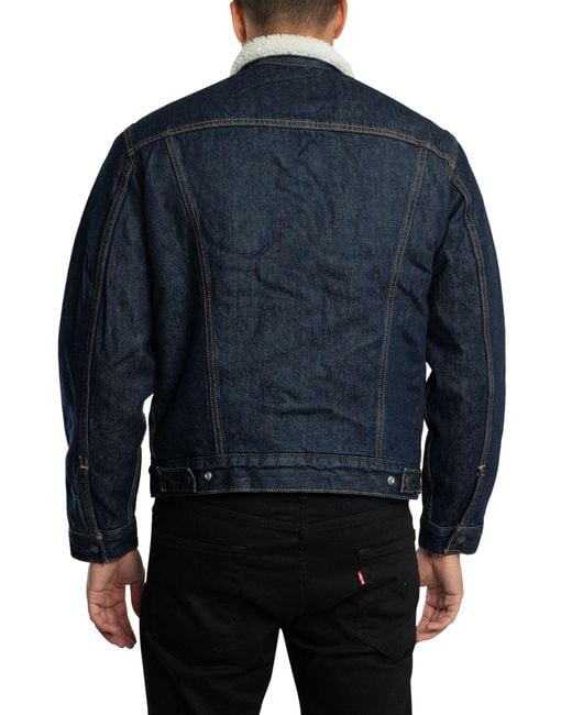 Levi's Blue Type 3 Sherpa Trucker Jacket for men