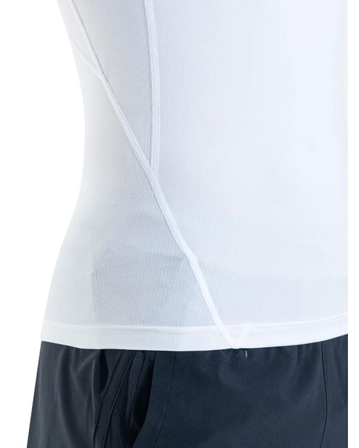 Under Armour White Armour Heatgear Compression Short-sleeve T-shirt for men