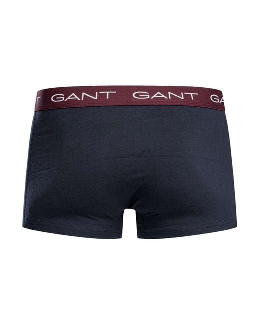 Gant Blue 3 Pack Trunks for men