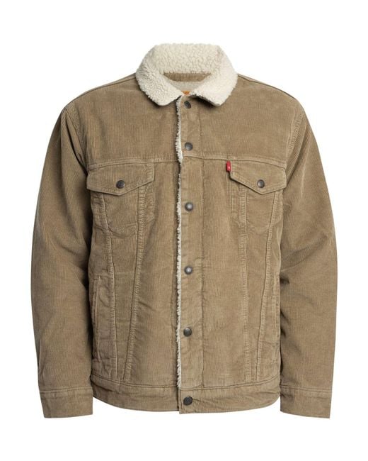 Levi's Natural Relaxed Fit Sherpa Trucker Jacket for men