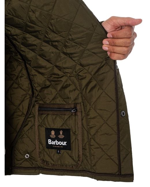 Barbour Green Liddesdale Quilted Jacket for men
