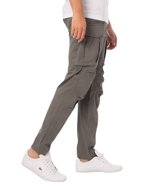 Replay Gray Branded Cargo Trousers for men