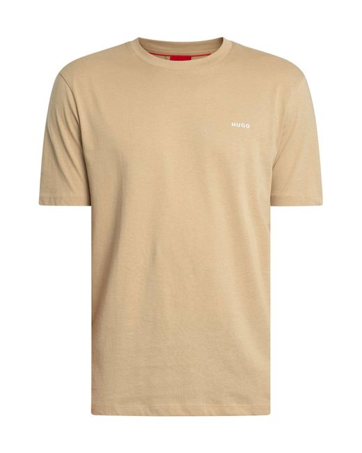 HUGO Natural Dero222 Logo T-shirt for men