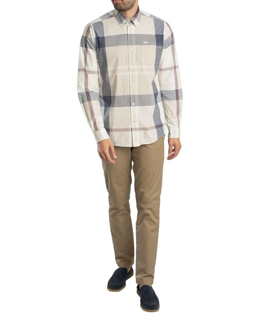Barbour Gray Harris Tailored Tartan Shirt for men
