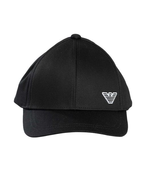 Emporio Armani Black Logo Baseball Cap for men