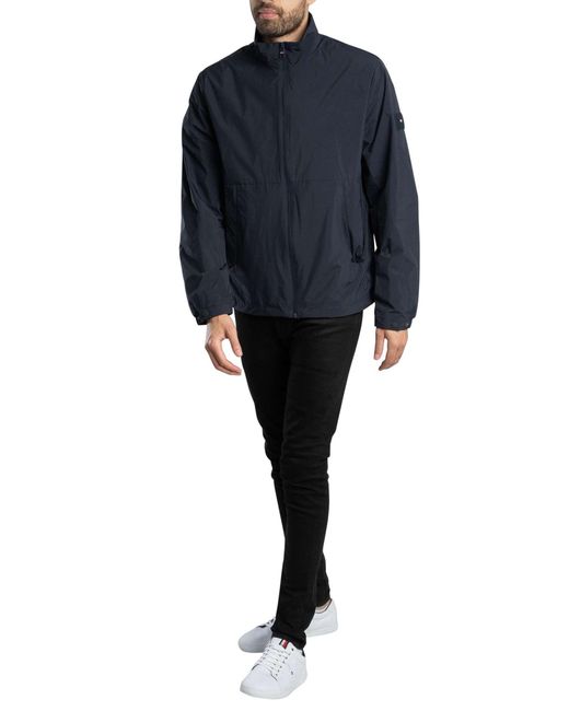 Tommy Hilfiger Blue Branded Blouson Jacket for men