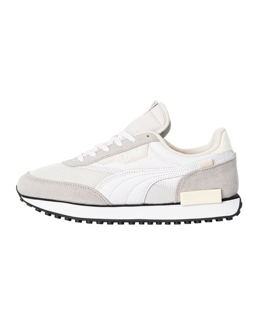 PUMA White Future Rider Mix Elevate Trainers for men