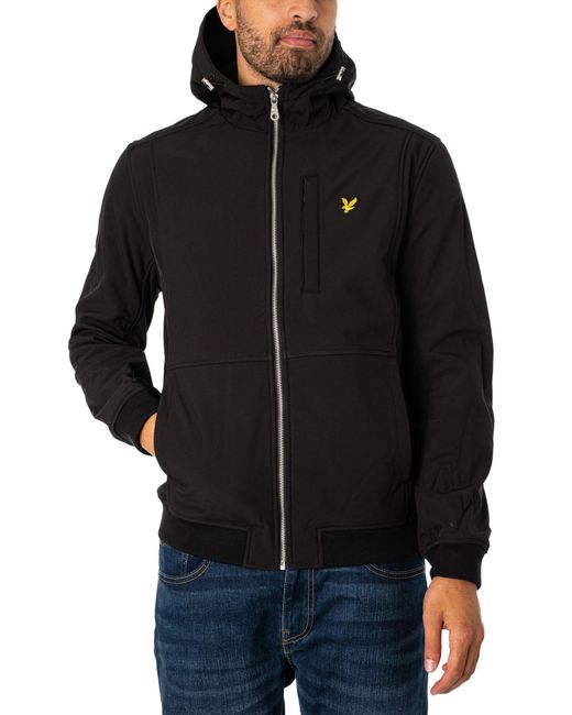 Lyle & Scott Black Softshell Jacket for men