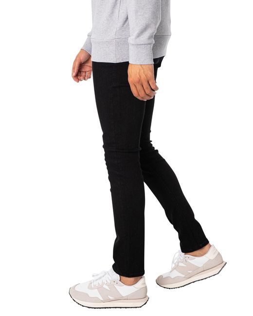 Jack & Jones Black Liam Original 773 Skinny Jeans for men