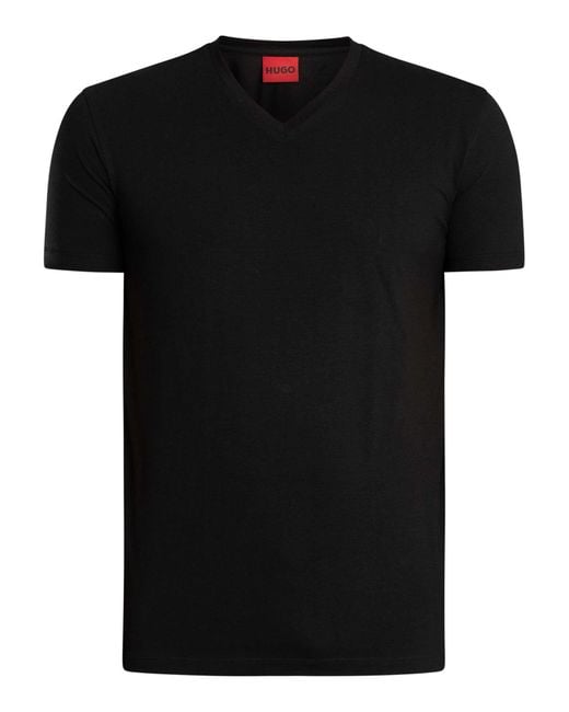 HUGO Black 2 Pack Lounge V-neck T-shirts for men